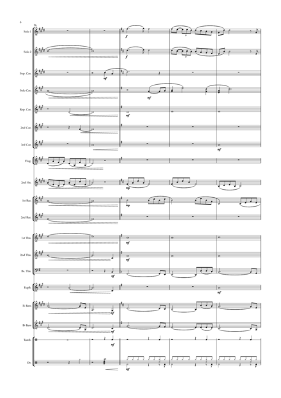 Tell Him - Score Only Tell Him - Score Only Brass Ensemble scores gallery preview page 6