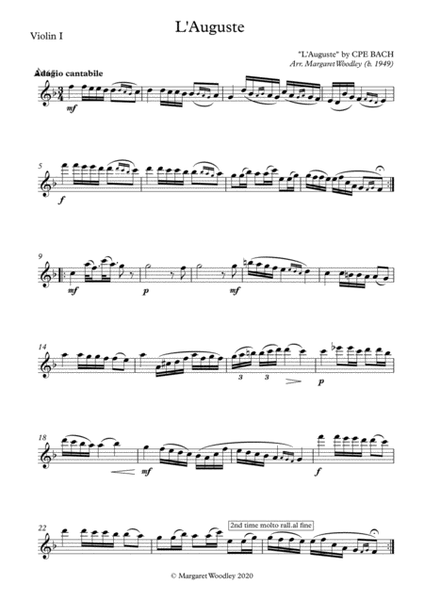 L'Auguste (Arrangement for String Quintet) image number null