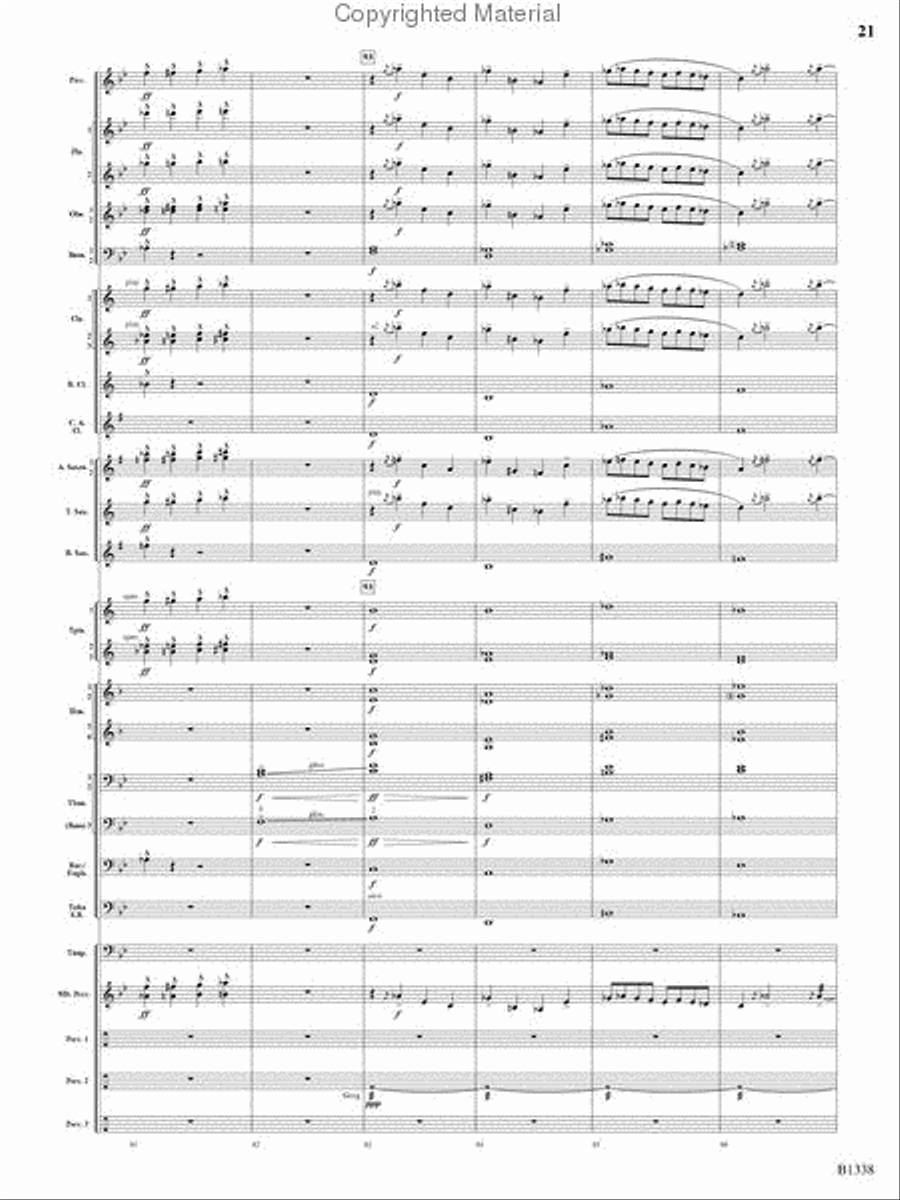 Rock Springs Saga Rock Springs Saga Concert Band scores gallery preview page 19