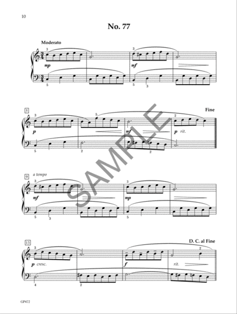 Best of Beyer - Selections from Preparatory Method For Piano Opus. 101 Easy Piano scores gallery preview page 3