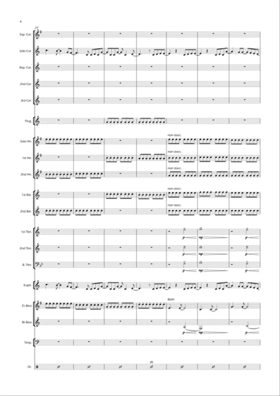 Rewrite The Stars Brass Band scores gallery preview page 4
