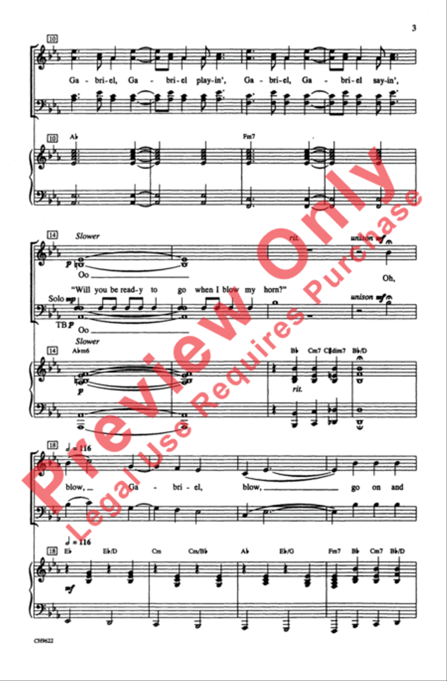Blow, Gabriel, Blow 4-Part scores gallery preview page 3