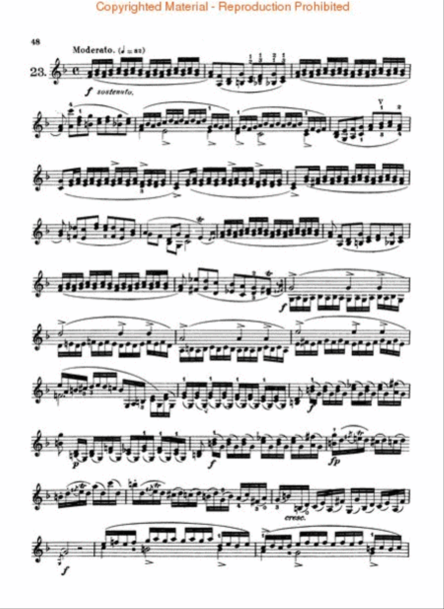 24 Caprices Violin Solo scores gallery preview page 4