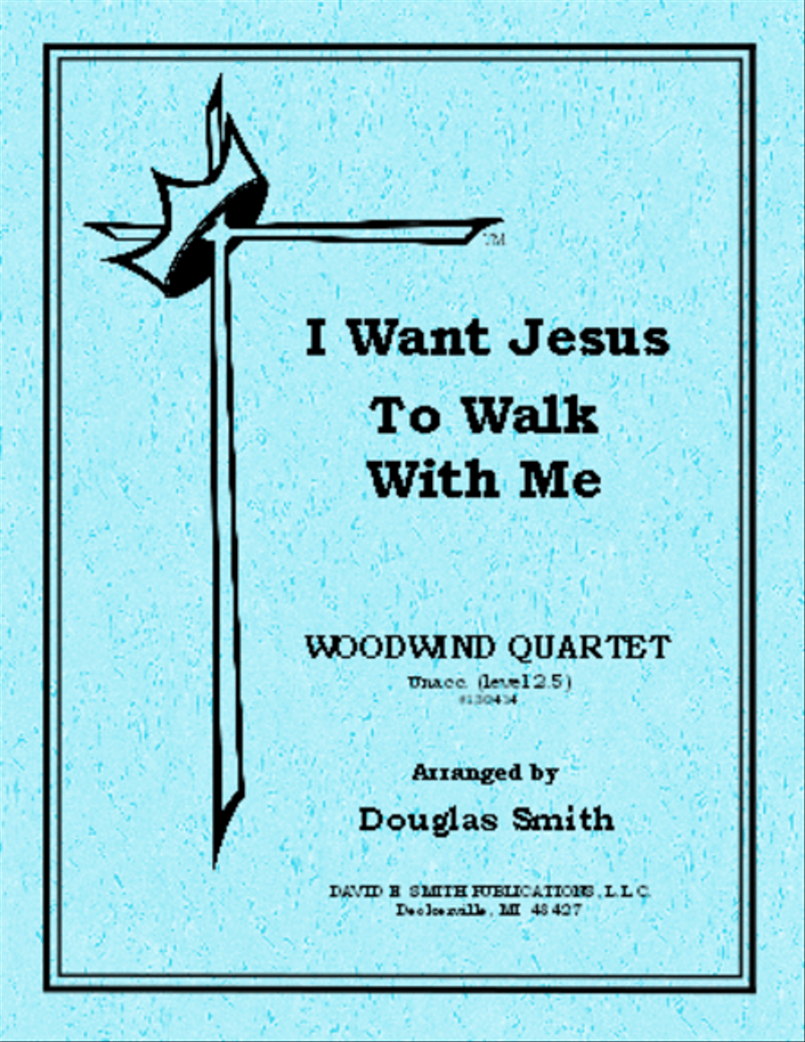 I Want Jesus To Walk With Me Woodwind Quartet scores gallery preview page 1