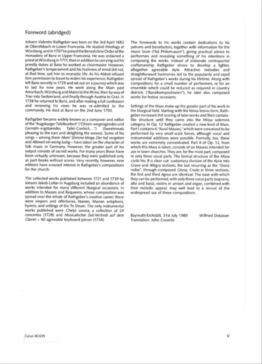 Missa civilis in B 3-Part scores gallery preview page 6