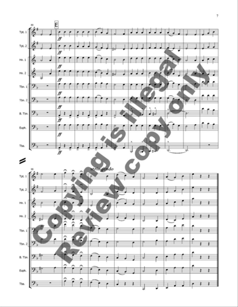 Tum balalayke Brass Ensemble scores gallery preview page 8