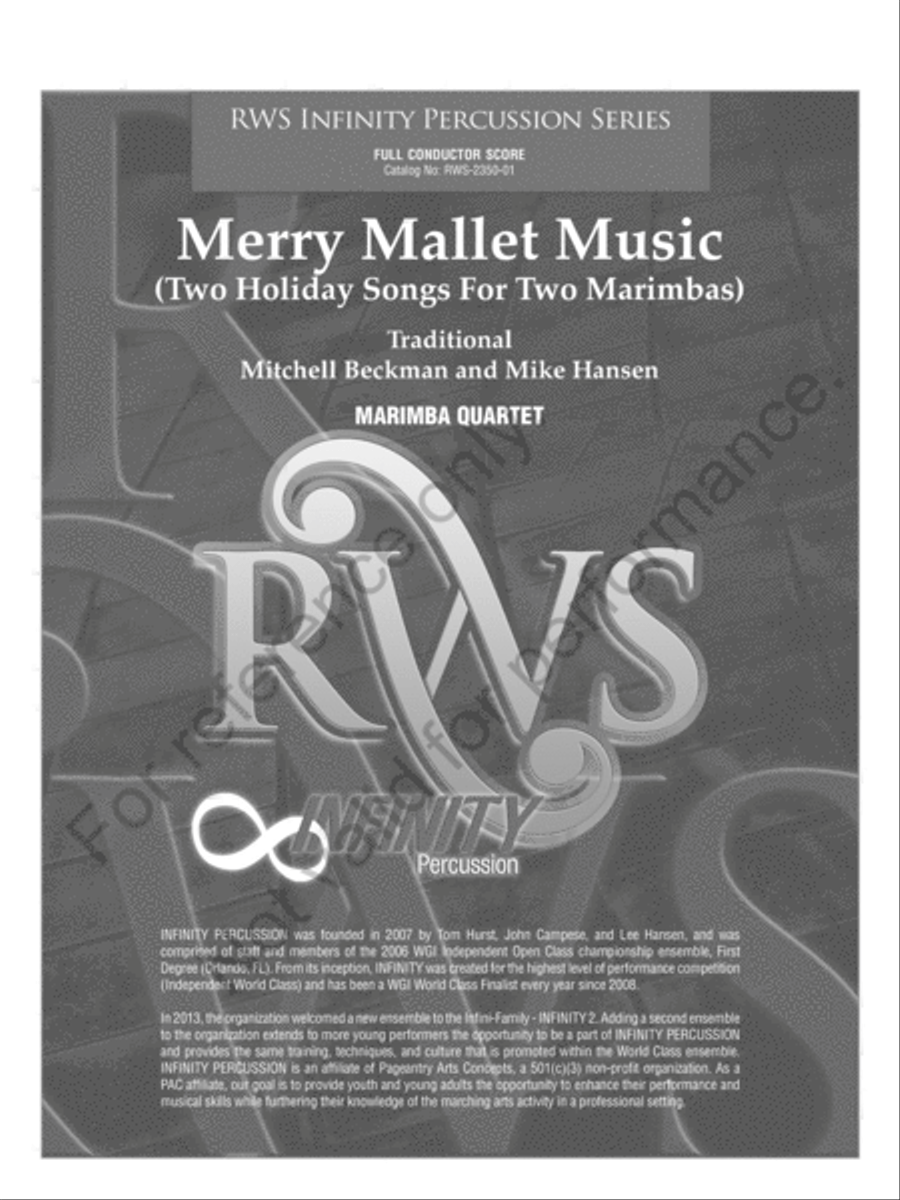 Merry Mallet Music Percussion Ensemble scores gallery preview page 2