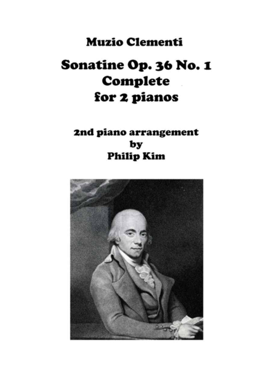 Muzio Clementi Sonatine Op. 36 No. 1 Complete for 2 Pianos 2 Pianos, 4-Hands scores gallery preview page 1
