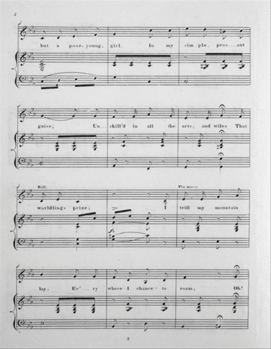 I've Left the Snow-Clad Hills Voice scores gallery preview page 3