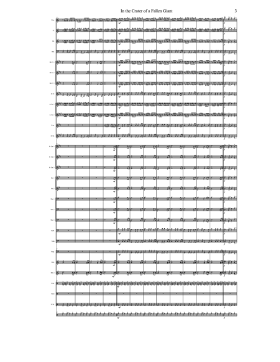 In the Crater of a Fallen Giant Concert Band scores gallery preview page 5