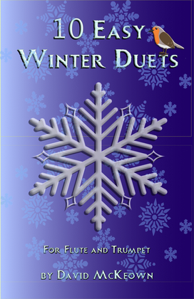 Book cover for 10 Easy Winter Duets for Flute and Trumpet