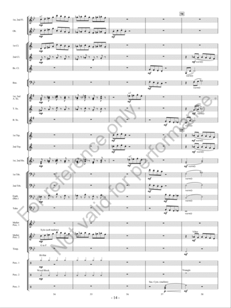 The Bluebonnet Revue Concert Band scores gallery preview page 15