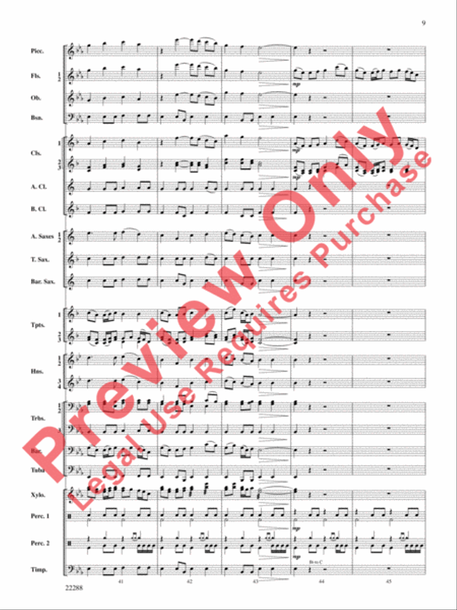 Mandjiani Concert Band scores gallery preview page 10