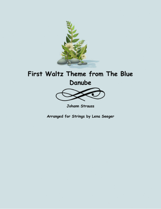 Book cover for Theme from the Blue Danube Waltz (two violins and cello)