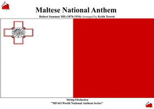 Book cover for Maltese National Anthem for String Orchestra (MFAO World National Anthem Series)