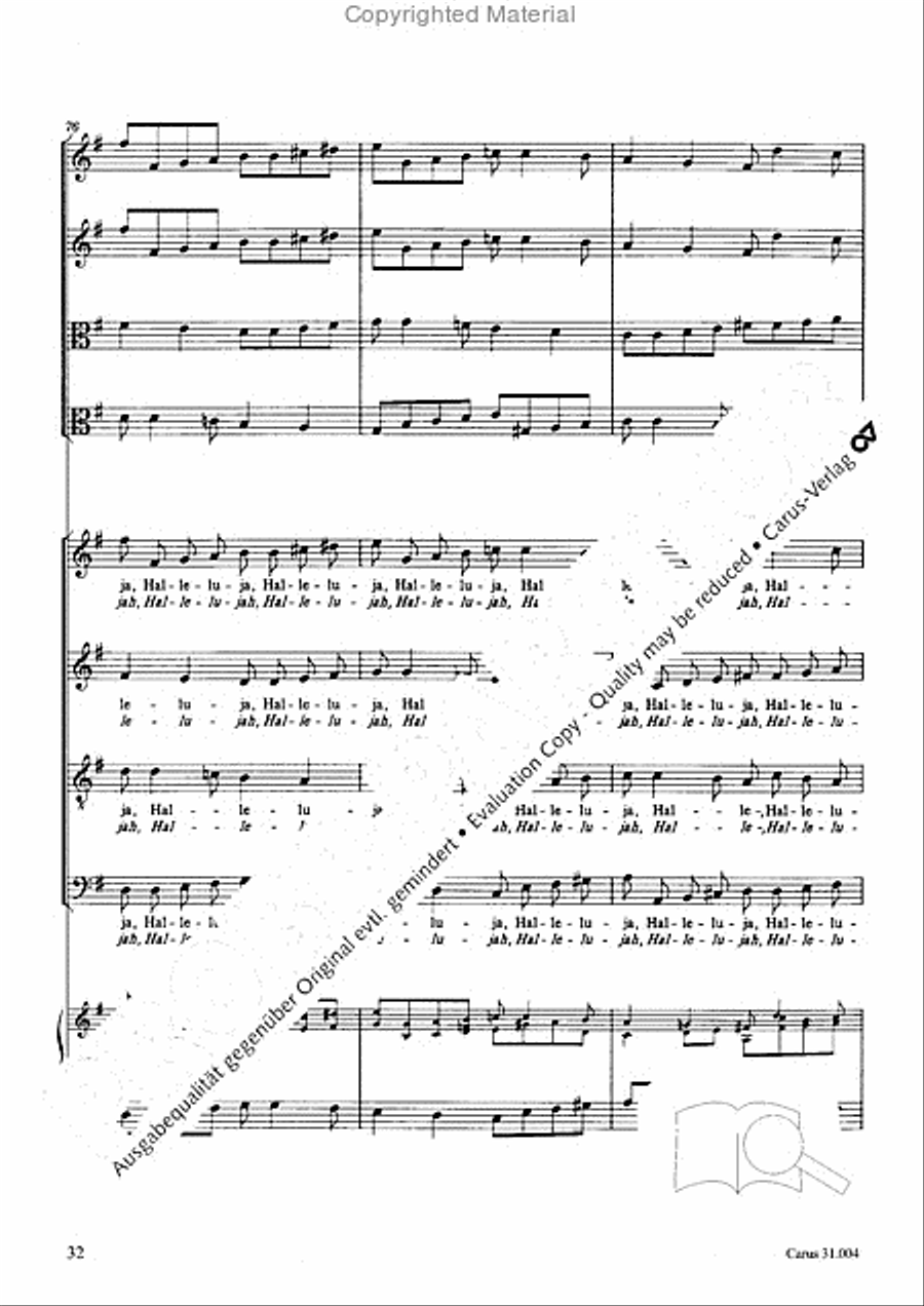 Christ lay in death's cold prison (Christ lag in Todesbanden) 4-Part scores gallery preview page 30