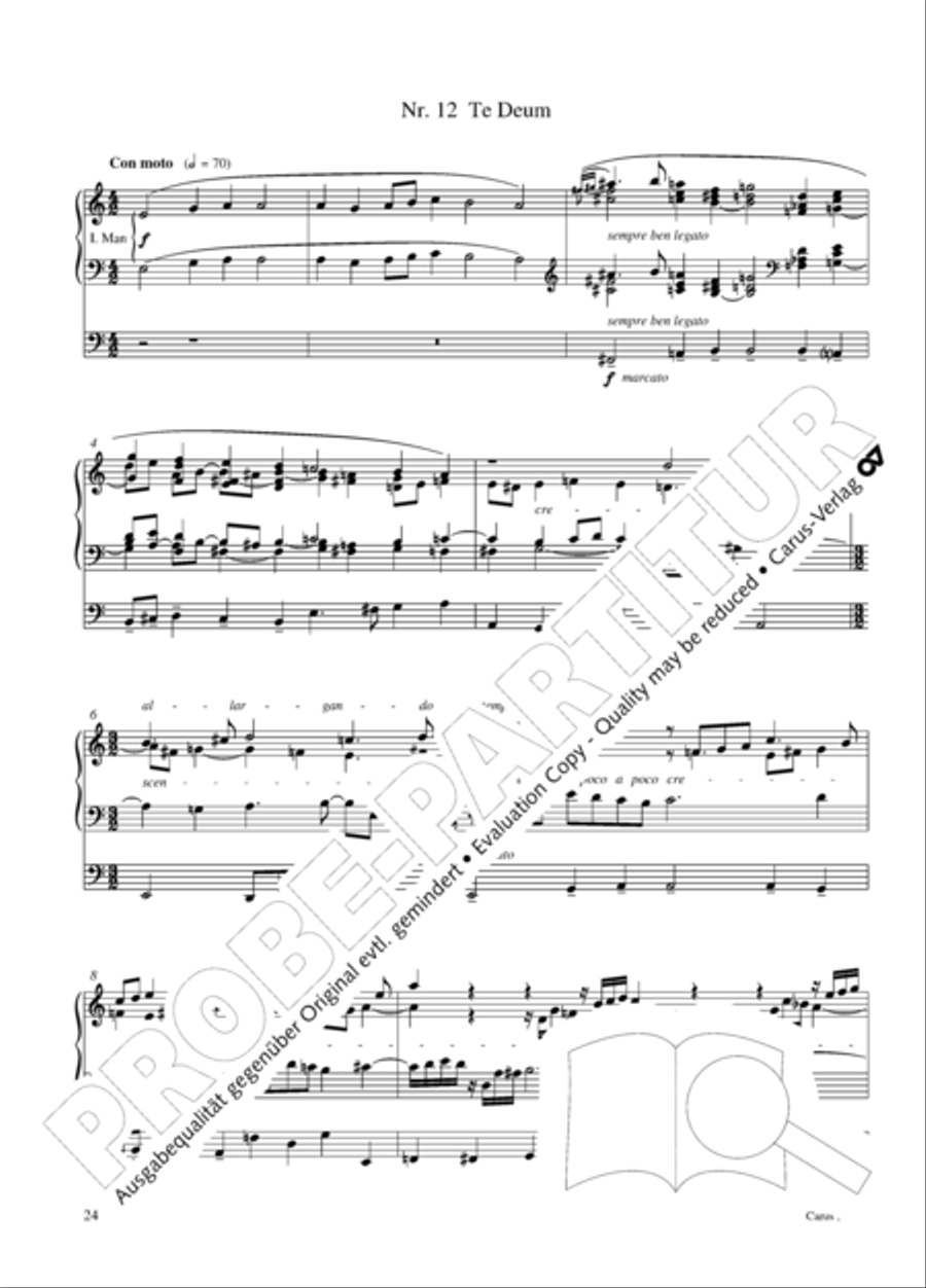 12 Stucke, Op. 59 Heft 2 Organ Solo scores gallery preview page 24