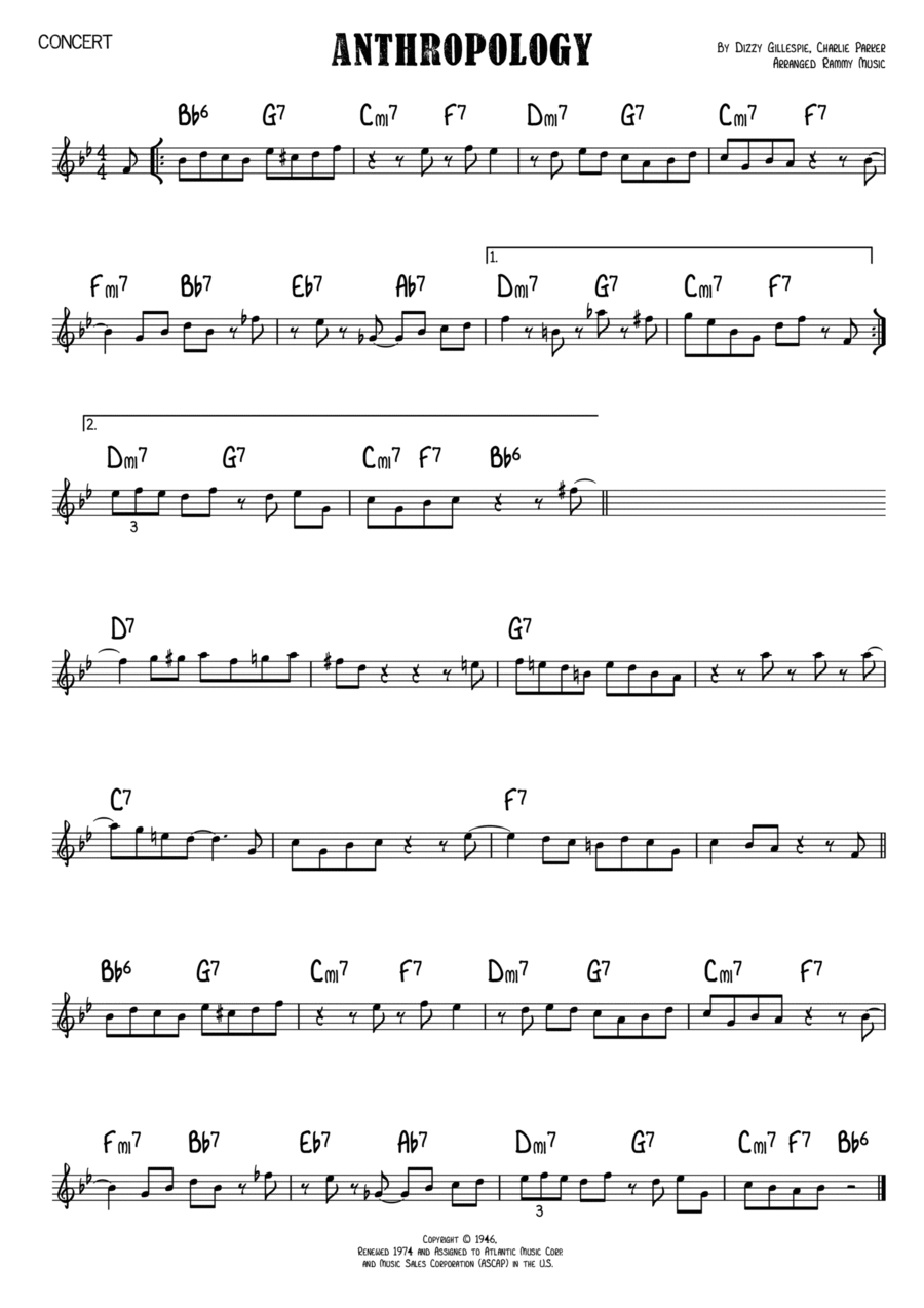 Anthropology Piano scores gallery preview page 1
