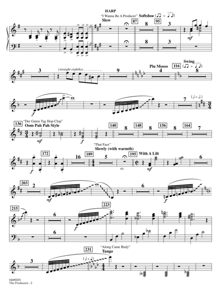 The Producers (arr. Ted Ricketts) - Harp