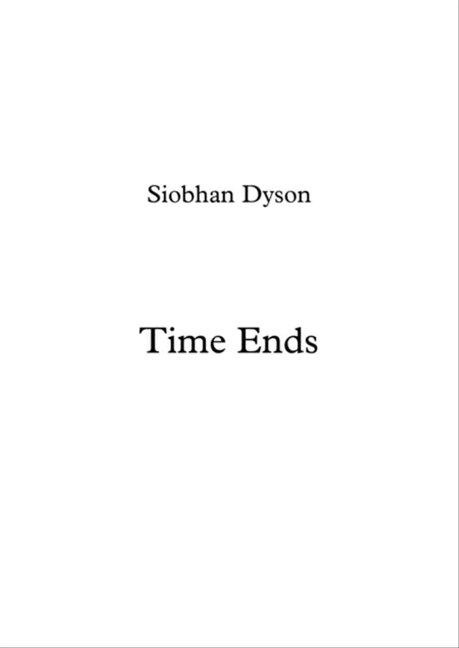 Time Ends Time Ends String Quartet scores gallery preview page 1