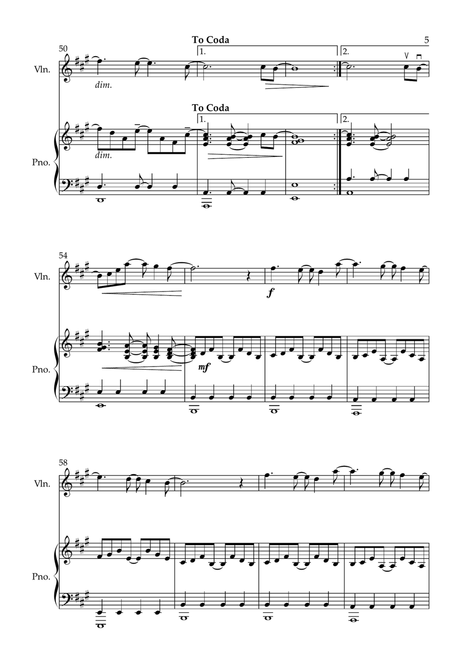 All Of Me Violin Solo scores gallery preview page 5