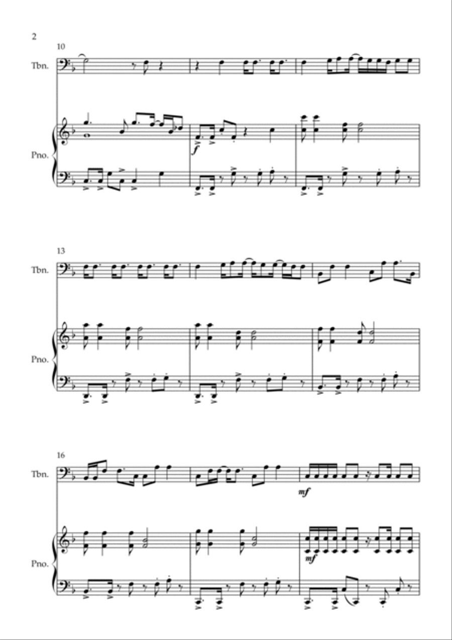 Blank Space Piano scores gallery preview page 2