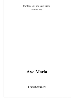 Schubert's Ave Maria (baritone sax and piano)