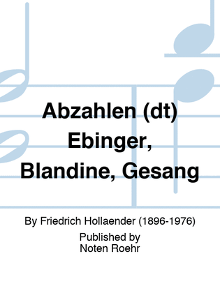 Abzählen (dt) Ebinger, Blandine, Gesang
