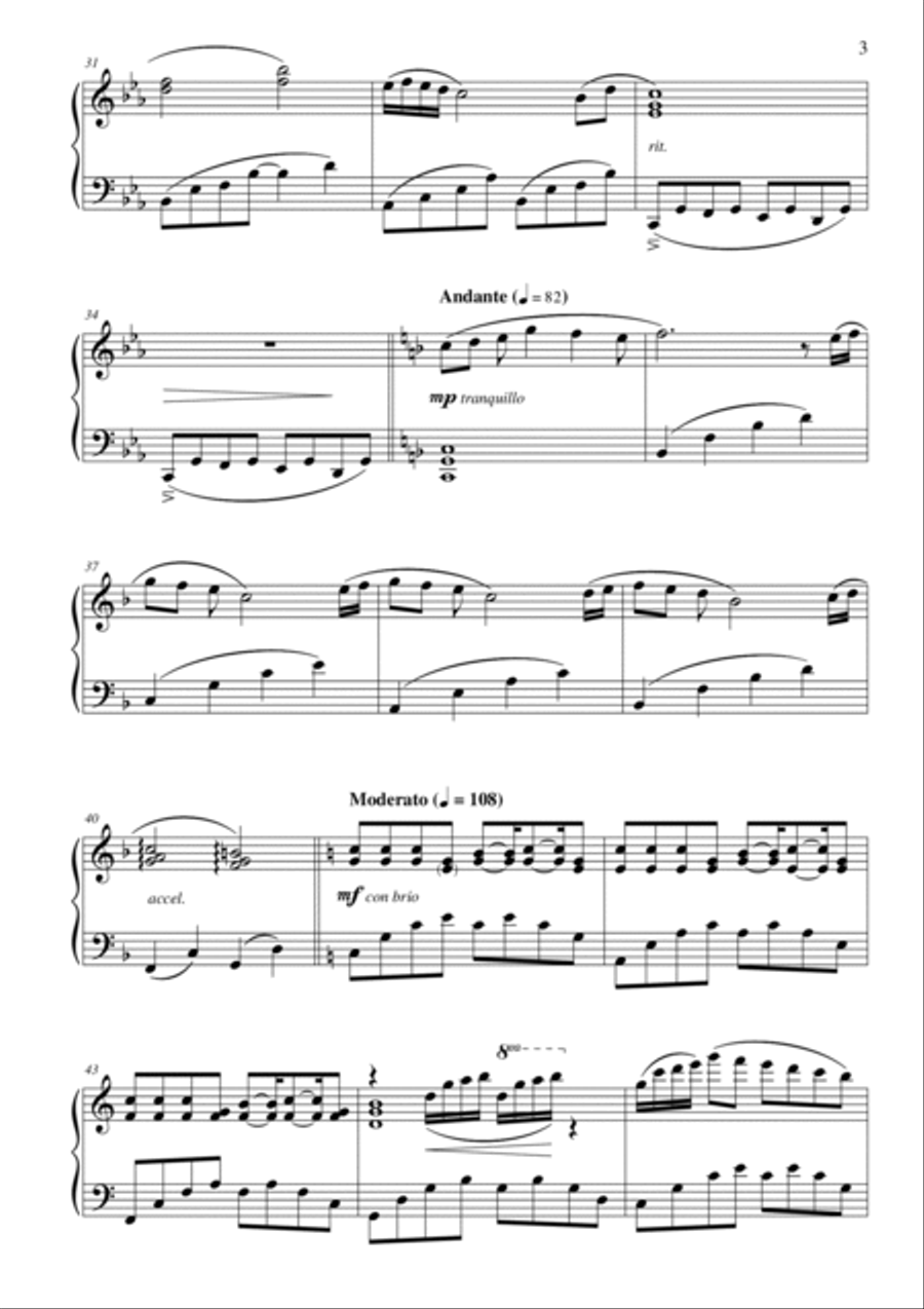 Serendipitous Love Piano Solo scores gallery preview page 5
