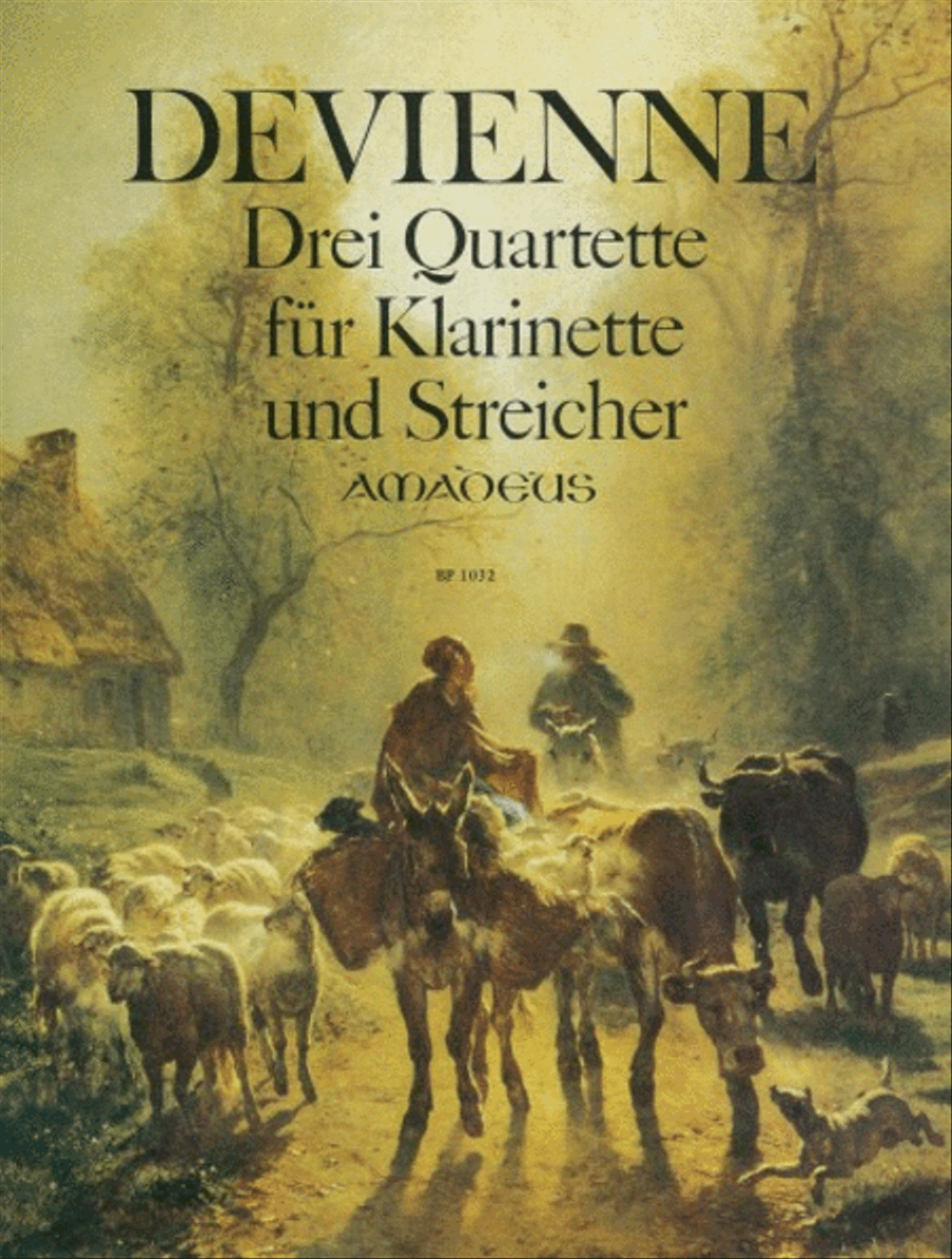 3 Quartets op. 73 Clarinet scores gallery preview page 1