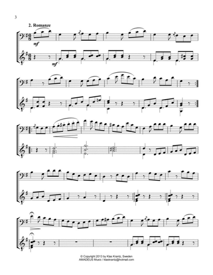 Easy Sonatina No. 37 for cello and guitar image number null