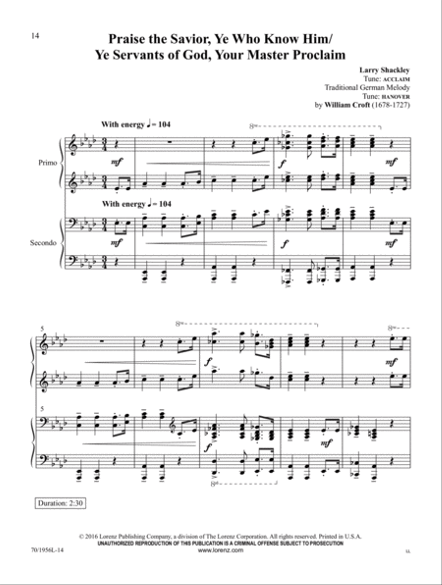 Praises and Prayers Praises and Prayers Piano Duet scores gallery preview page 10