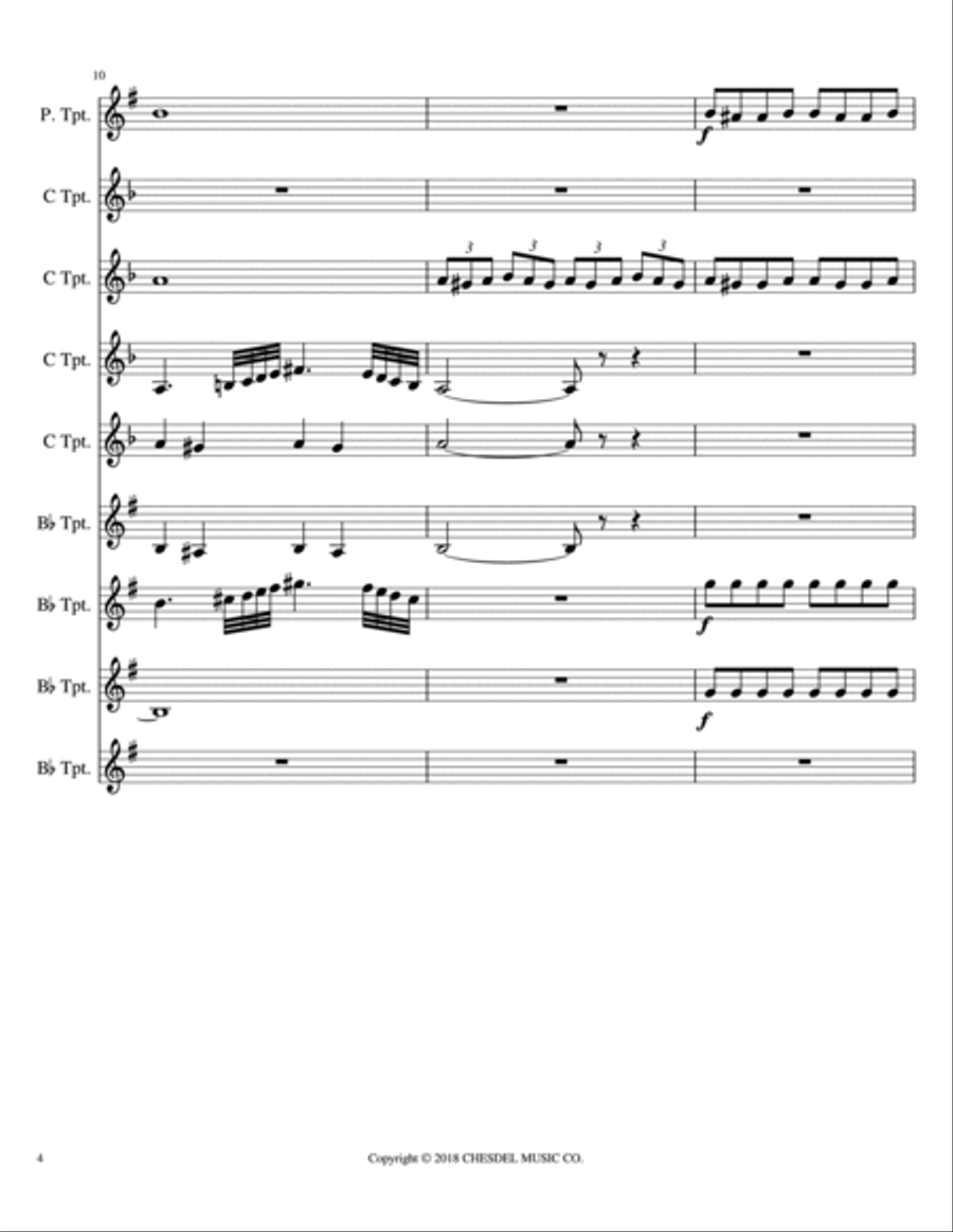 Night On Bald Mountain (mussorgsky) Brass Ensemble scores gallery preview page 4