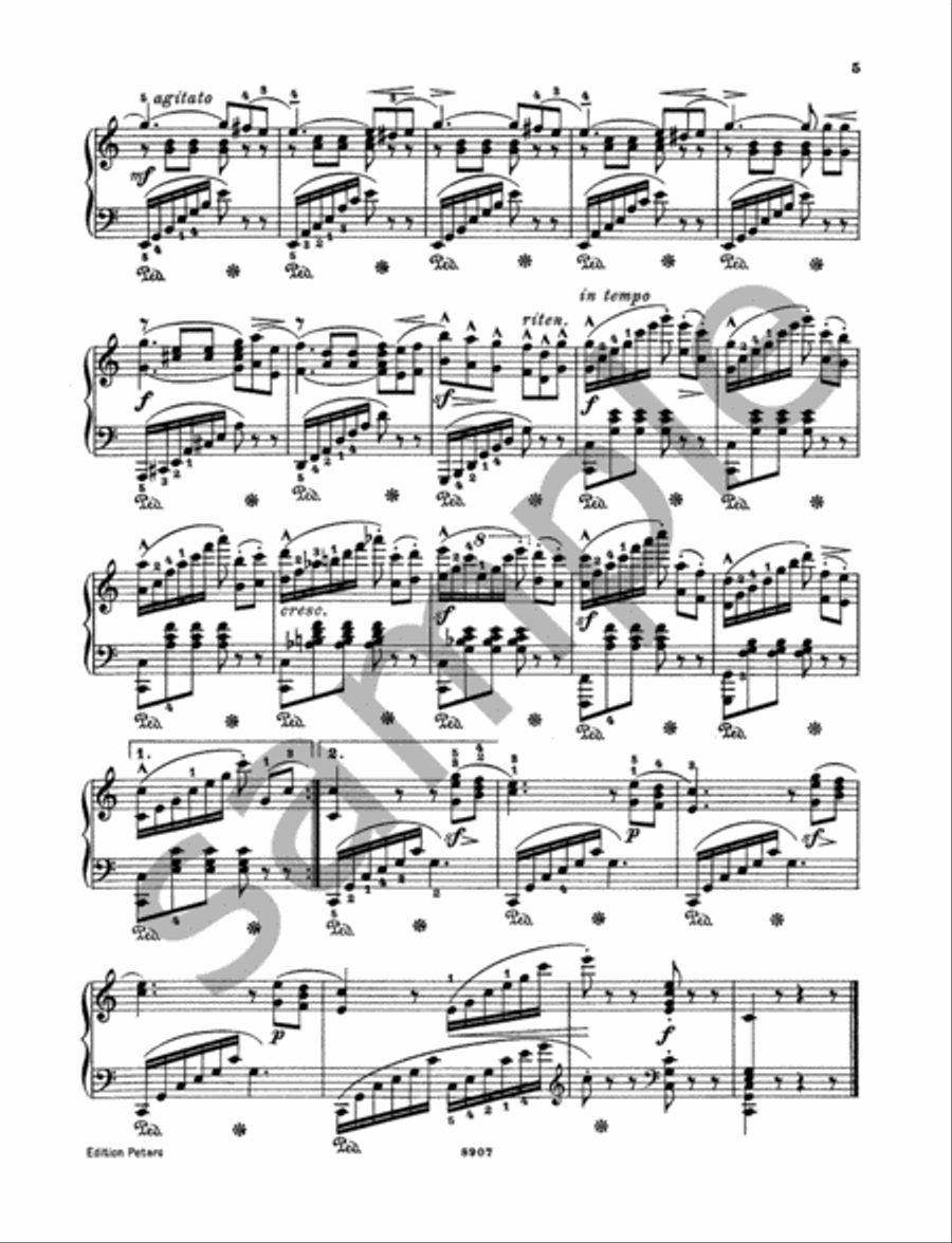 12 Études (Brilliant and Melodious Studies) Op. 105 for Piano Piano Method scores gallery preview page 4