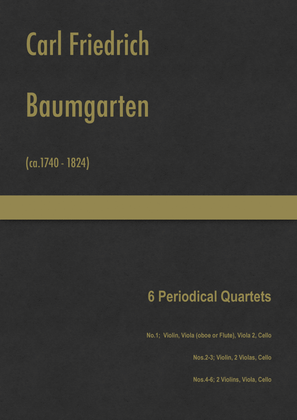 Book cover for Baumgarten - 6 Periodical Quartets