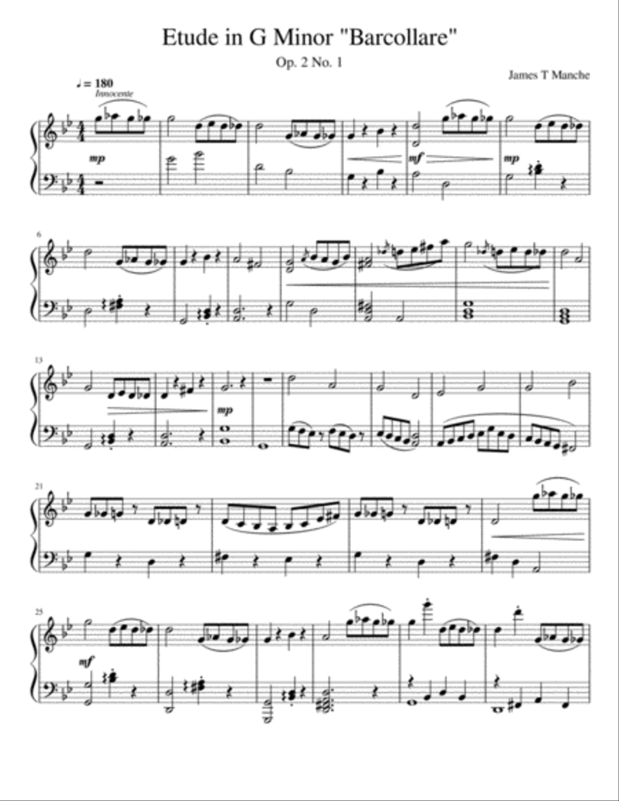 Etude in G Minor - 