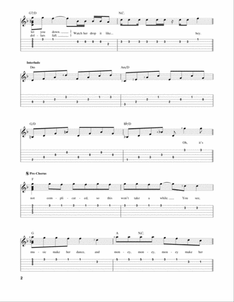 Money Make Her Smile Acoustic Guitar scores gallery preview page 2