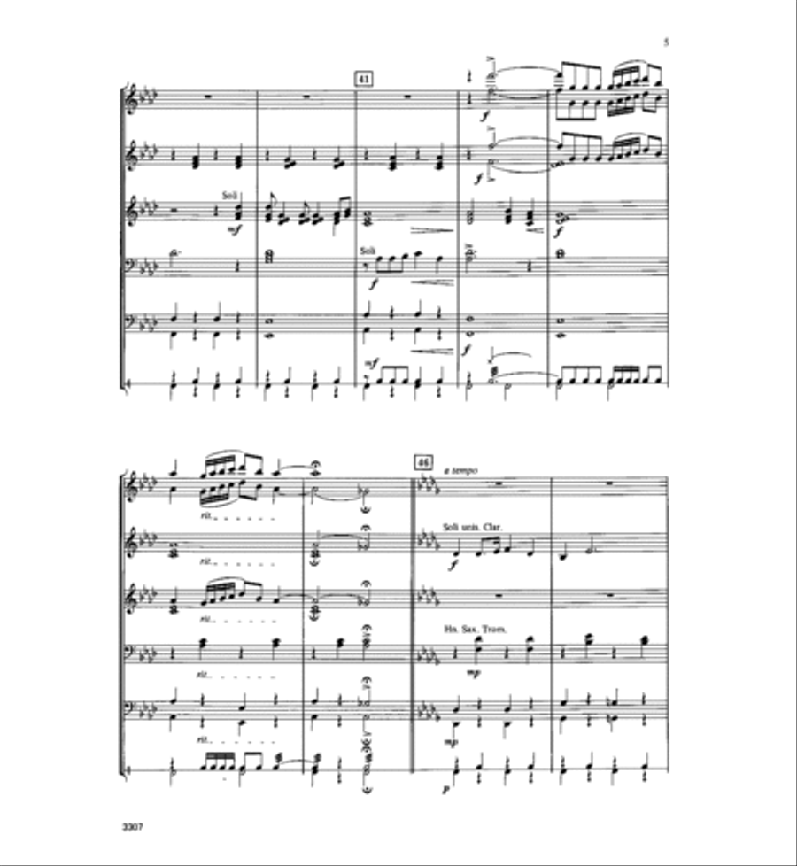 Theme from Don Giovanni Concert Band scores gallery preview page 6