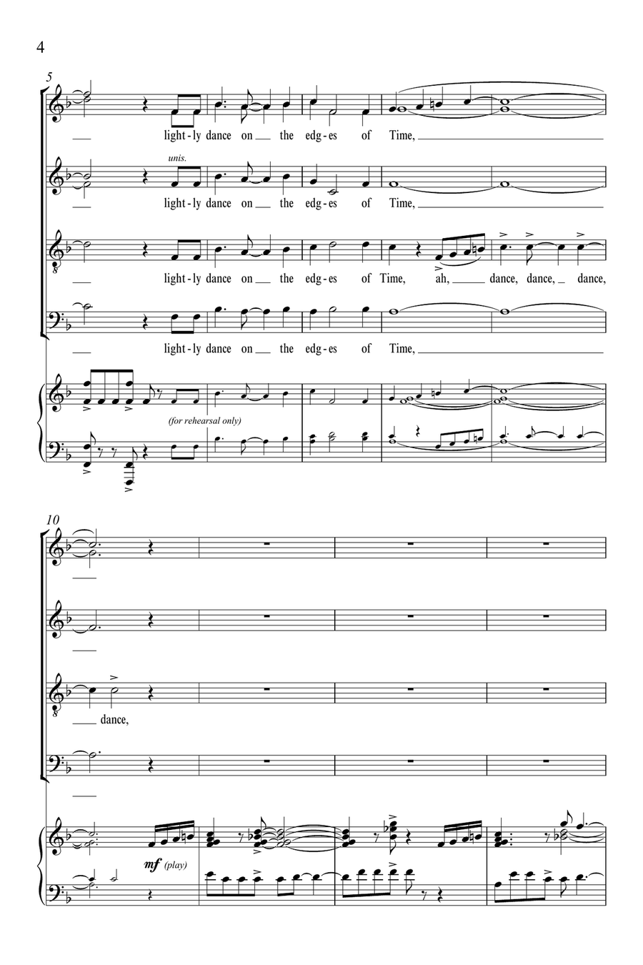 Dancing on the Edges of Time Divisi scores gallery preview page 3