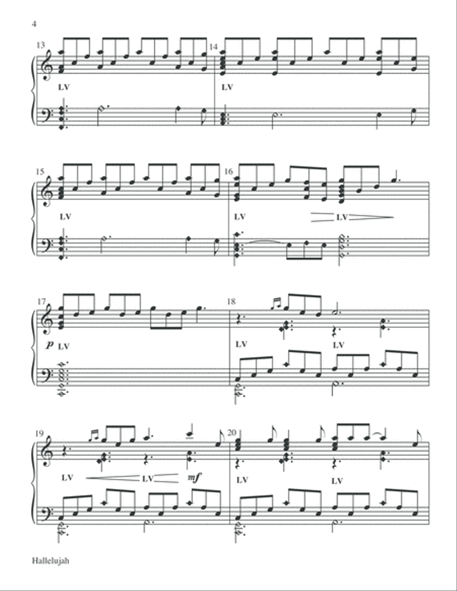 Hallelujah 5-Octaves scores gallery preview page 5
