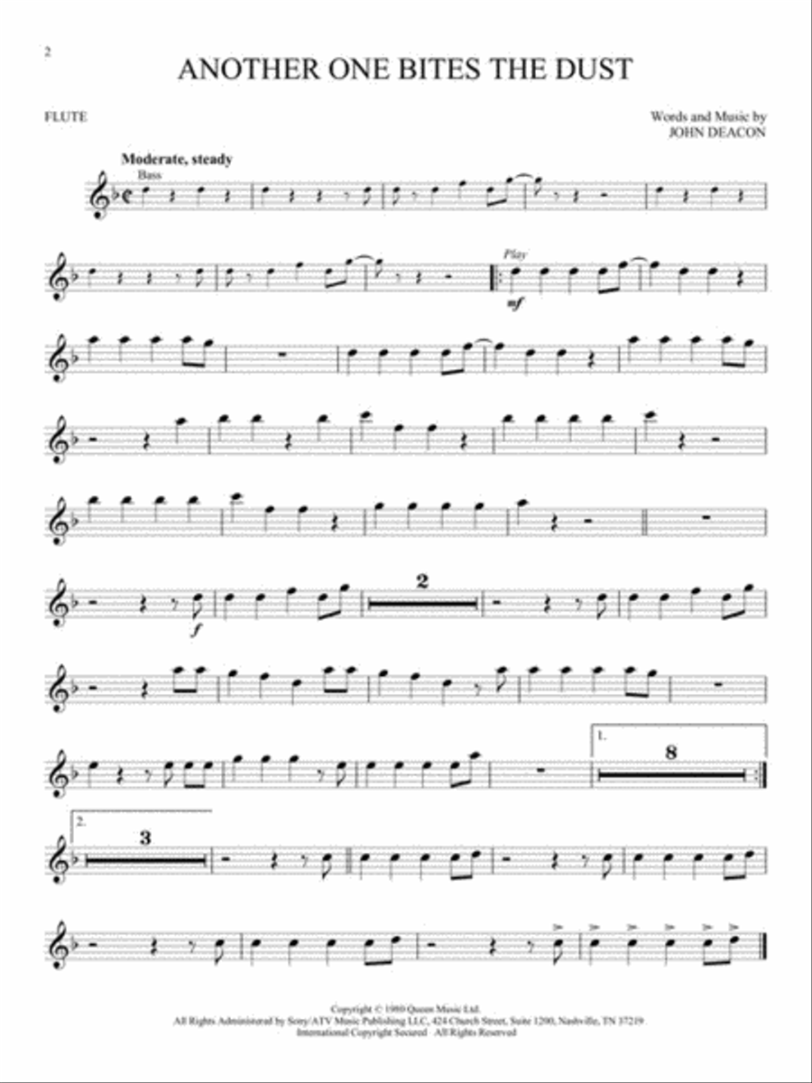 Queen – Updated Edition Flute Solo scores gallery preview page 3