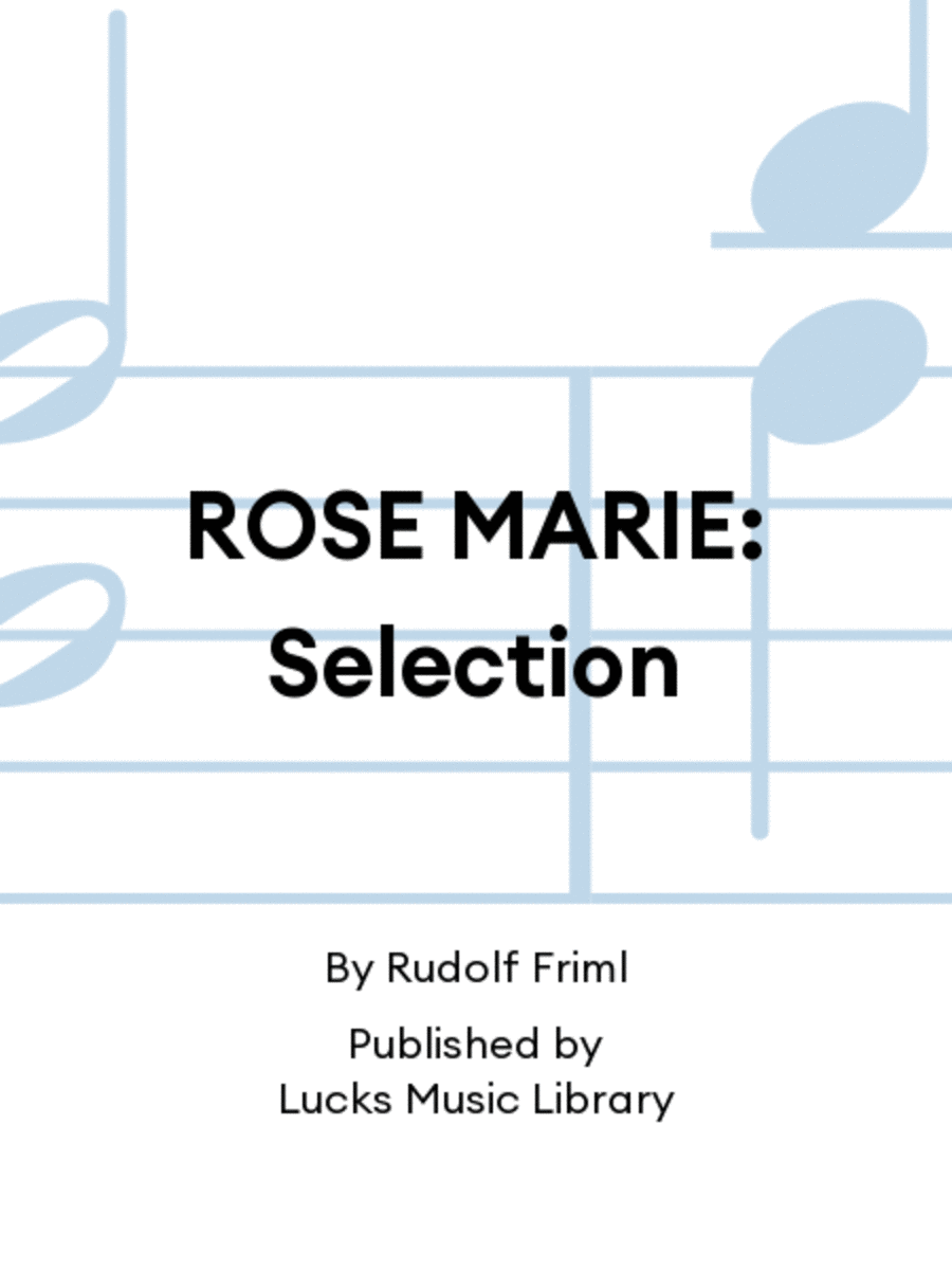 ROSE MARIE: Selection Saxophone scores gallery preview page 1