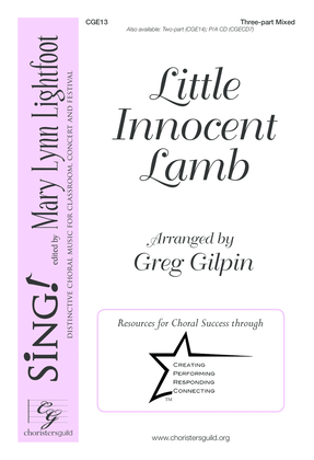 Book cover for Little Innocent Lamb (Three-part Mixed)
