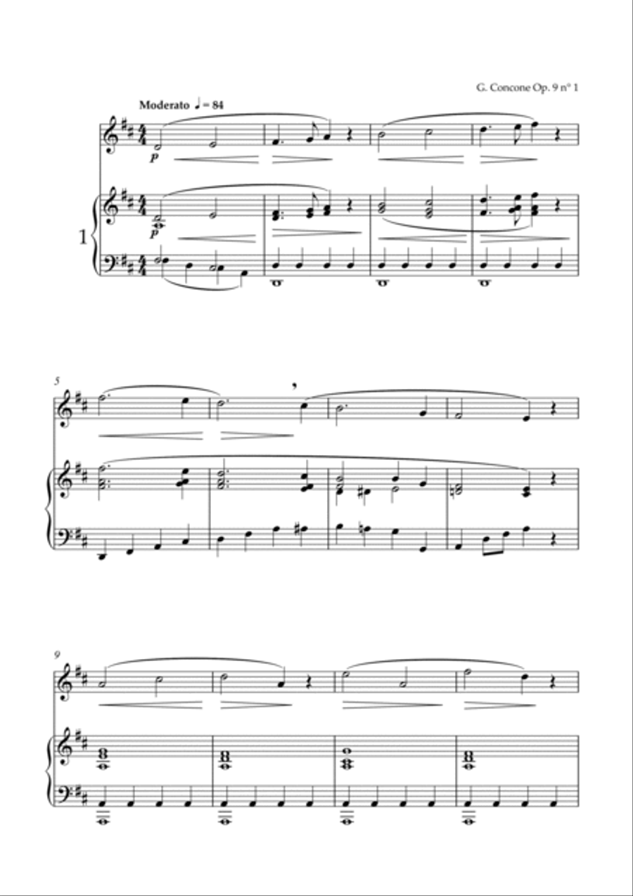 VOCALIZZI: Concone Panofka Seidler Tosti - volume 1 4-Part scores gallery preview page 5