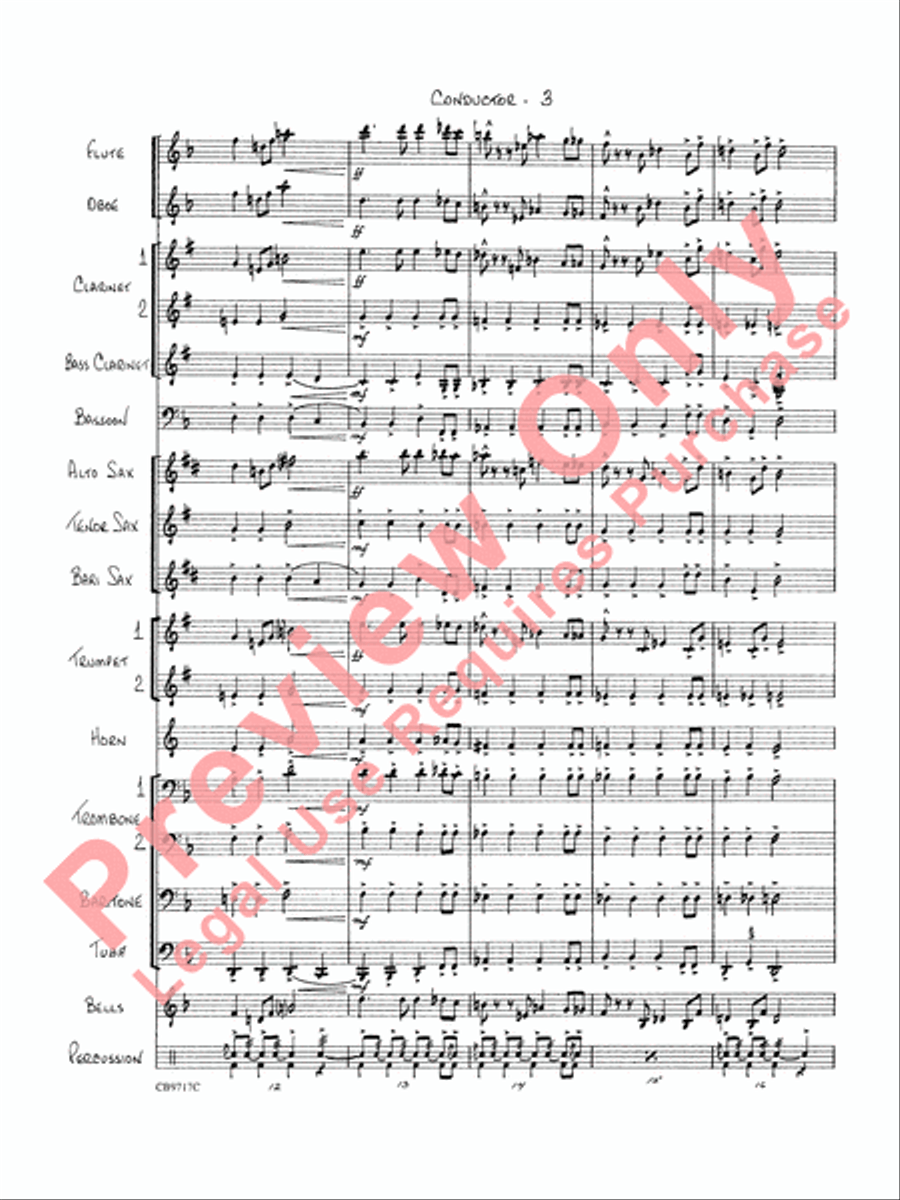 The Empire Strikes Back Medley Concert Band scores gallery preview page 6