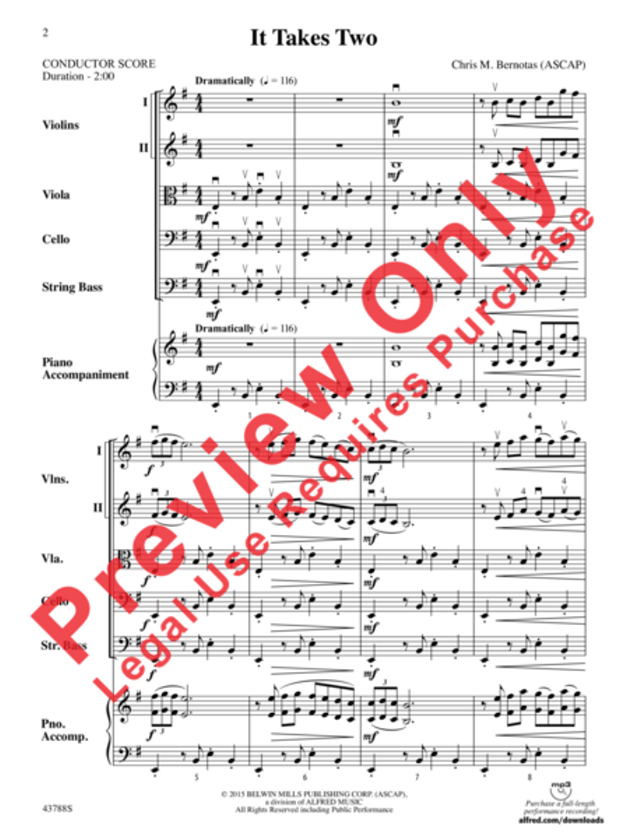It Takes Two String Orchestra scores gallery preview page 3