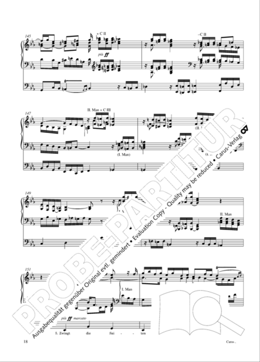 Choralphantasie Op. 40 Organ scores gallery preview page 19