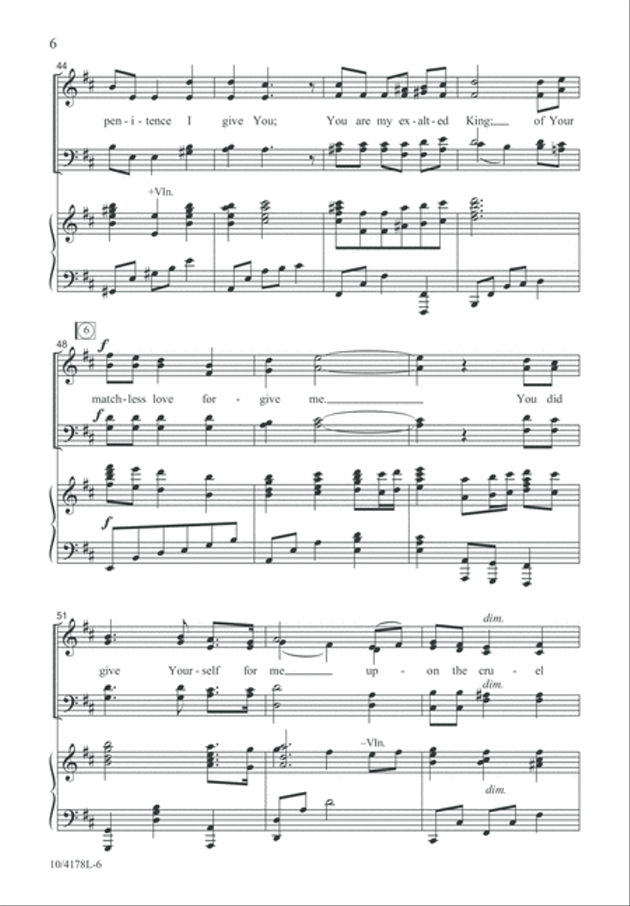 Lord, I Give Myself to You 4-Part scores gallery preview page 6