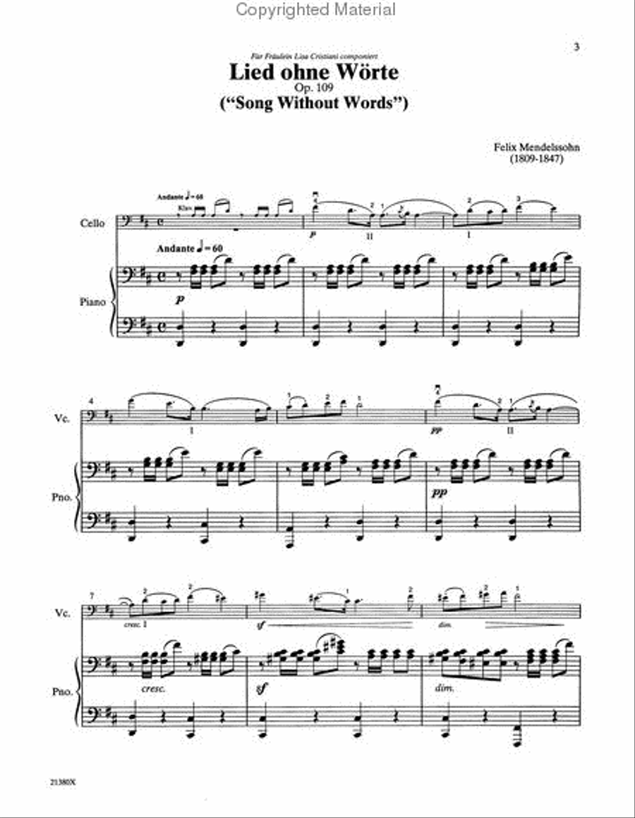 Solos for Young Cellists Cello Part and Piano Acc., Volume 6 Piano Accompaniment scores gallery preview page 2