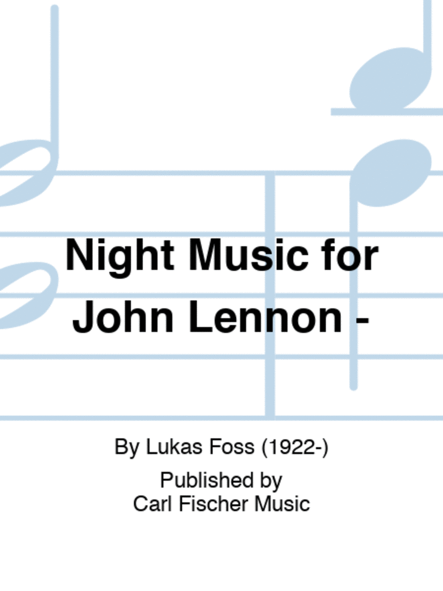 Night Music for John Lennon -